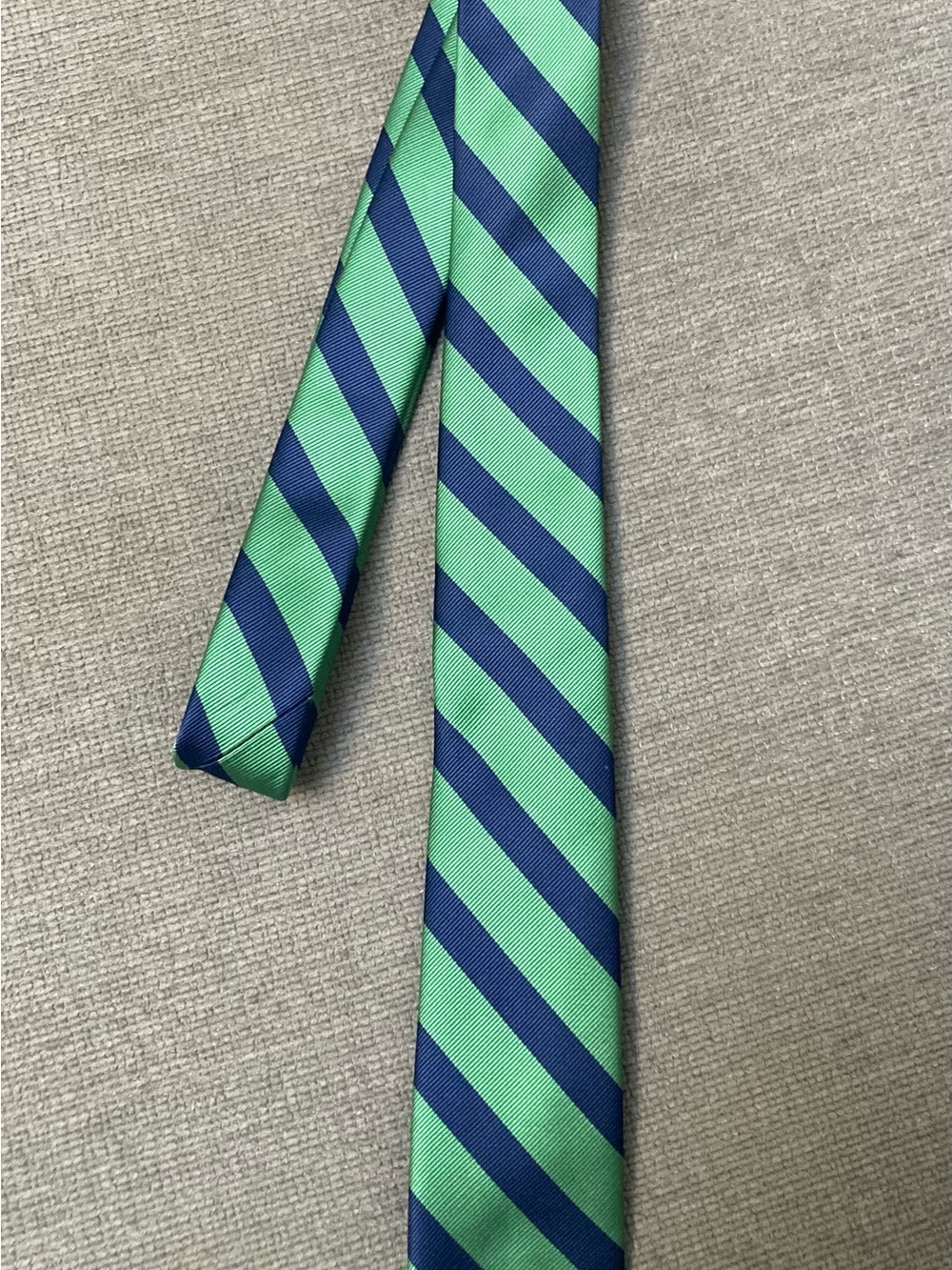 American Eagle Outfitters Green and Blue Striped Men's Tie